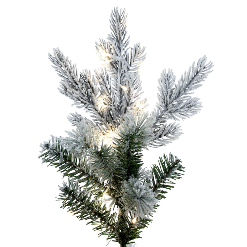 Kiana Lighted Artificial Pine Christmas Tree, 7.5' H