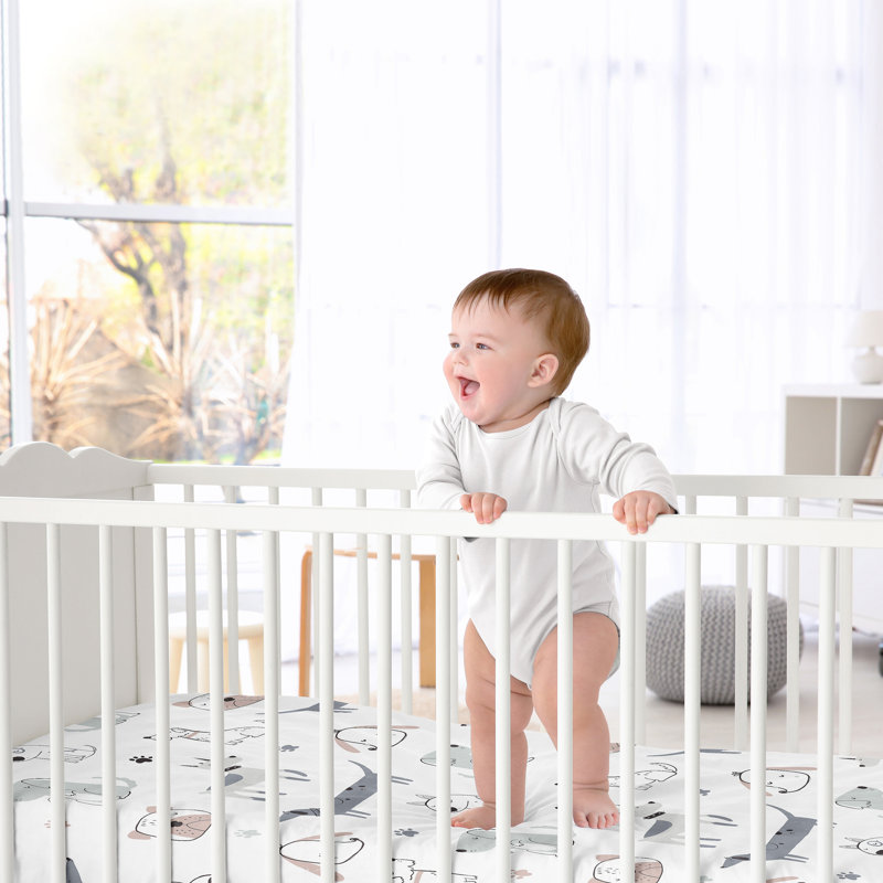 Drap-housse pour lit de bébé dessin animé
