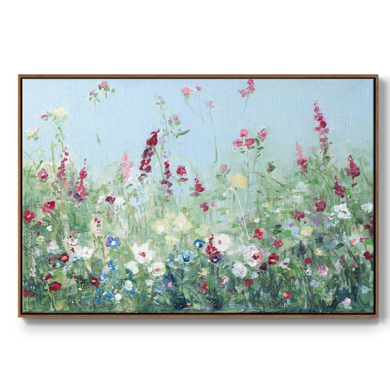 Sweet Summer Meadow, reproduction d'art sur toile, Noyer, H 25 po x l 37 po x P 2 po