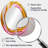 Pink Watercolor Circular Abstract I - Pink Oval Wall Mirror Decor-667613846