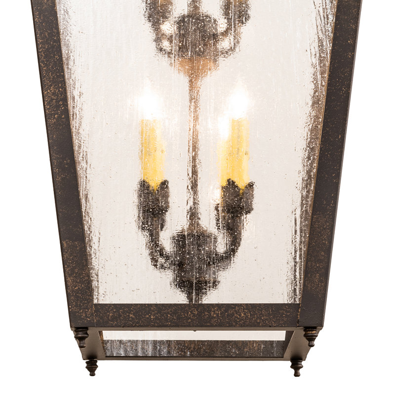 Lanterne suspendue rectangulaire 8 lumières Tessa