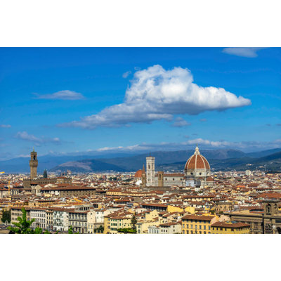 Reproduction d'affiche de paysage urbain de Florence, Italie, par William Perry (24 x 18)
