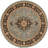 Belliere Medallion Kashan Light Blue Traditional Rug-21350728