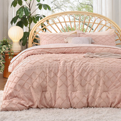 Best Seller Bedsure Embroidered Tufted All-Season Comforter Set