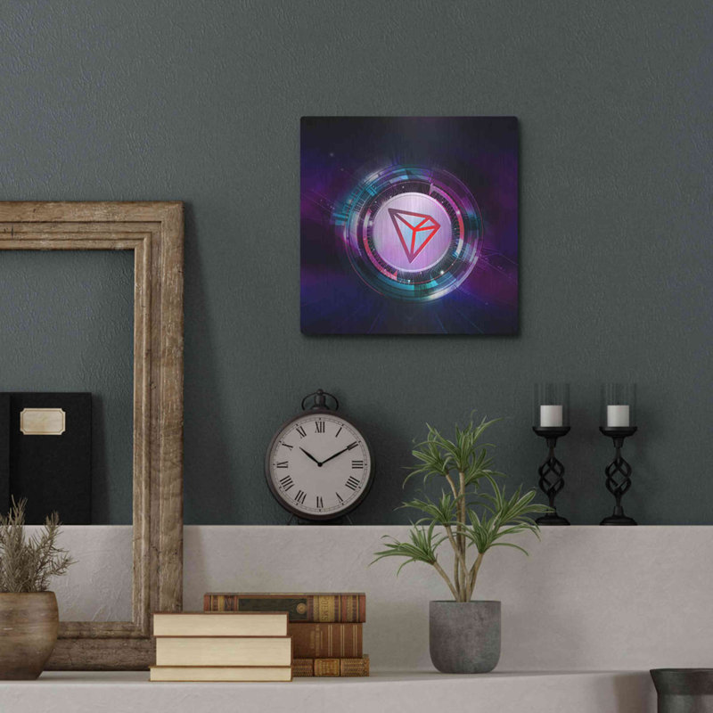 Art mural TRX Tron Blockchain ', H 12 po x l 12 po