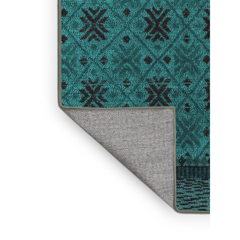 Jacleen Washable Geometric Indoor Rug, Runner 2' x 5'