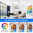 Motion Sensor Ceiling Light, 12 Inch Square Motion Sensor Light Indoor, 24W Wired Flush Mount Ceiling Light 5000K, Motion Activated Light For Hallway Stair Walk-In Closet Porch Laundry