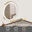 Coiffeuse de coin moderne avec miroir à DEL Berrydale
