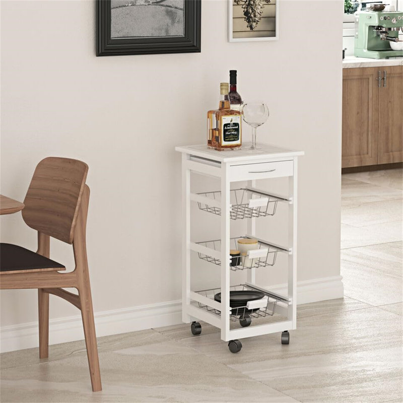 86cm H x 50cm W Storage Rack with Wheels