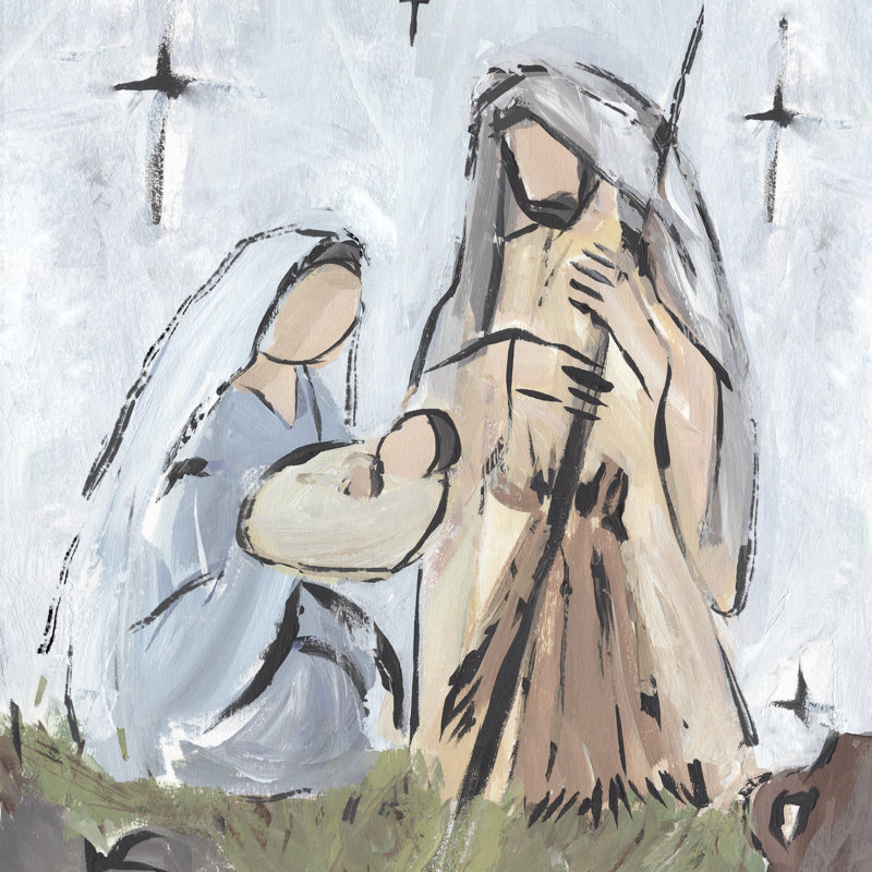 Starry Nativity I by Annie Warren - Wrapped Canvas Print, 51cm H x 51cm W x 3.8cm D