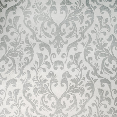 Notting 10.05m x 53cm 3D Embossed Metallic Wallpaper Roll