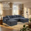 Canapé modulaire en forme de U, canapé nuage doux, aucun assemblage requis, canapé à assise profonde-1830372174