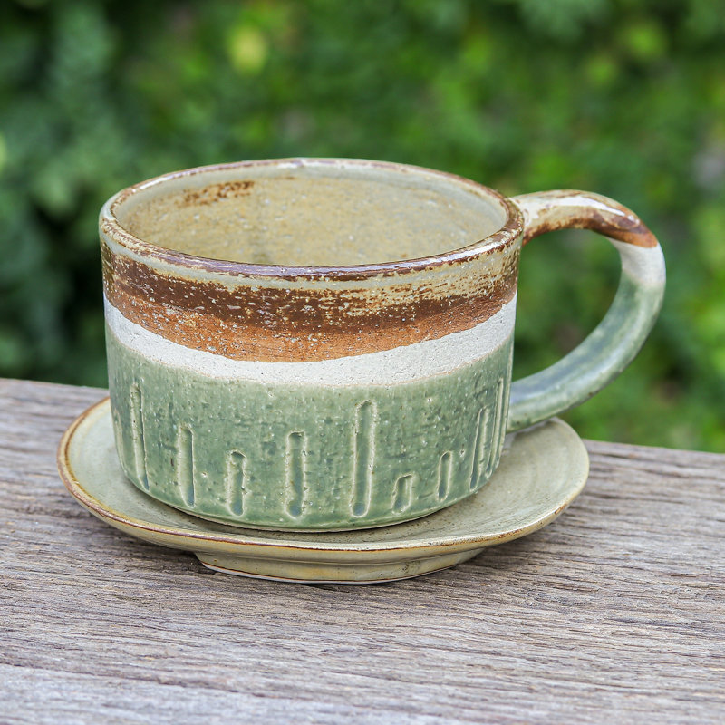 Tasse et soucoupe en céramique Novica