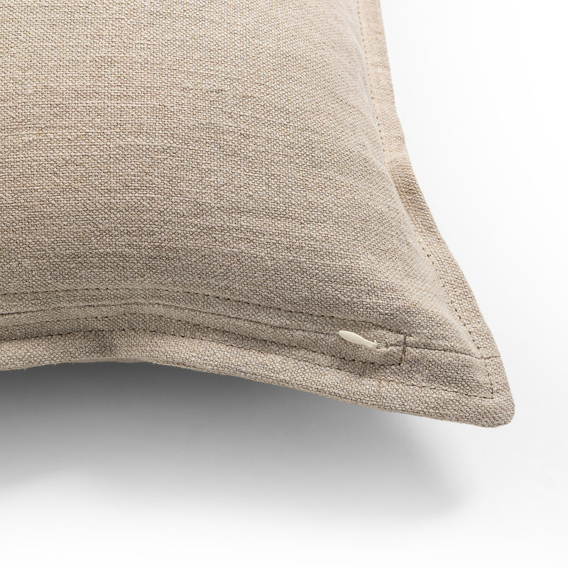 Broadway Linen Square Pillow Cover & Insert, Broadway Dune