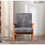 Chaise avec accoudoirs Classic Mid-Century classique avec structure en bois massif et confort moelleux-1443969363
