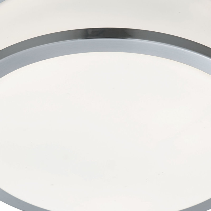 Bramblett Flush Mount, Satin Silver