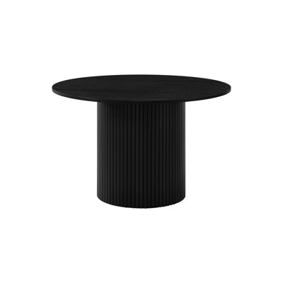 47.65" W Transitional Dining Table, Black
