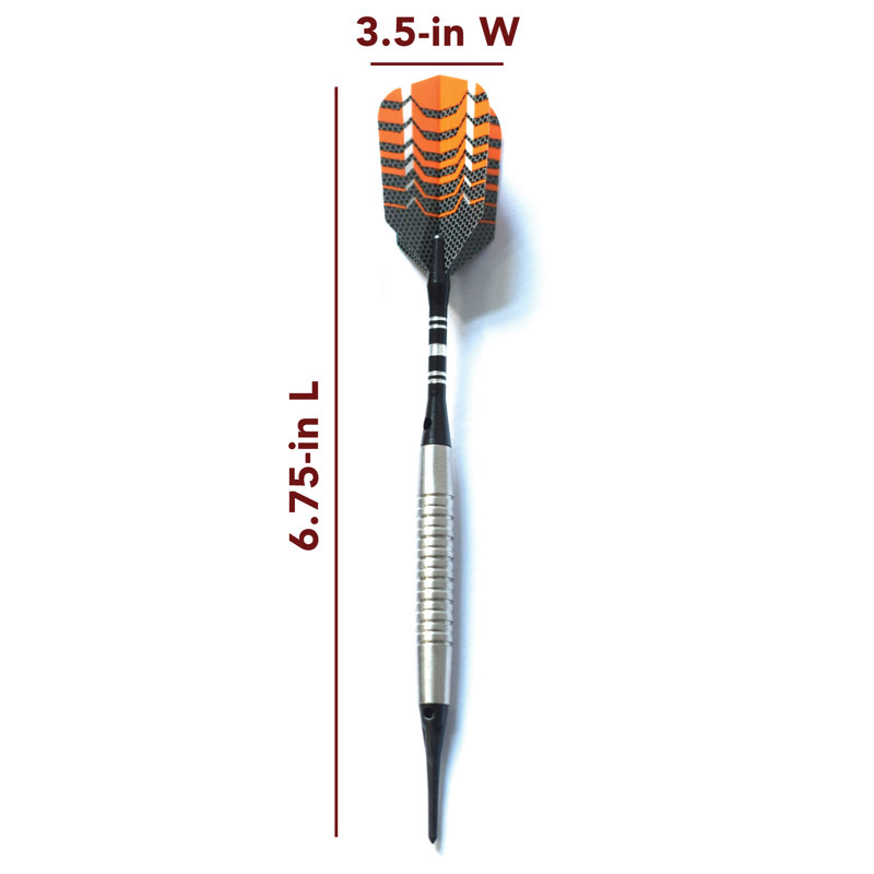 Hathaway Spartan Soft Tip Darts Set, Black