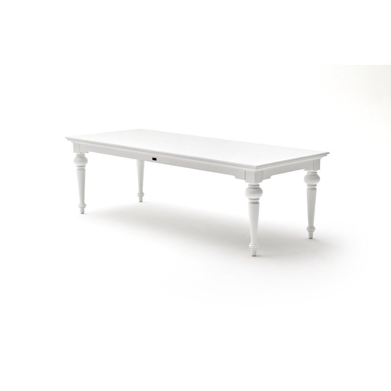 Table de salle à manger 94,49 po Idiaquez, Blanc, H 29,92 po x L 94,5 po x l 39,37 po
