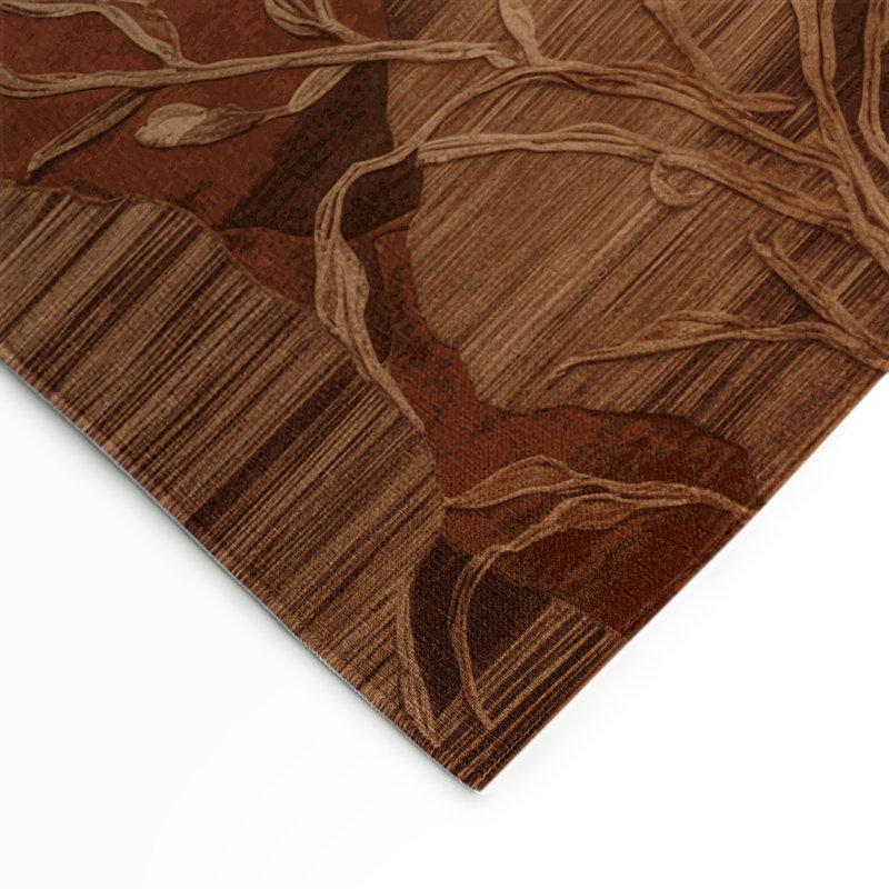 Tapis d'intérieur et d'extérieur brun Nature, Rectangle 9 pi x 12 pi