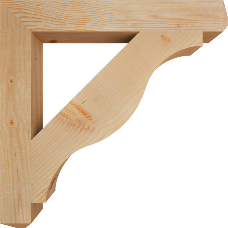 Support pour artisan Funston, H 30 po x l 3,5 po x P 30 po, Sapin de Douglas, Lisse