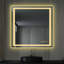 Miroir carré de salle de bain anti-buée