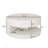 Modern Round Coffee Table with Storage and Vertical Stripe Design for Living Room and Bedroom, Perfect for Stylish and Organized Spaces.-205170285