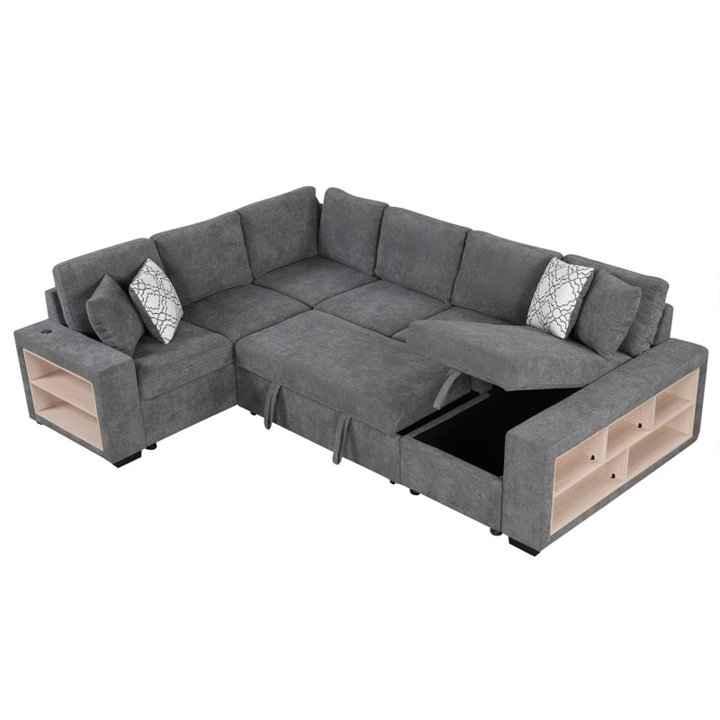 Nithish 109.01'' Upholstered Sofa, Gray
