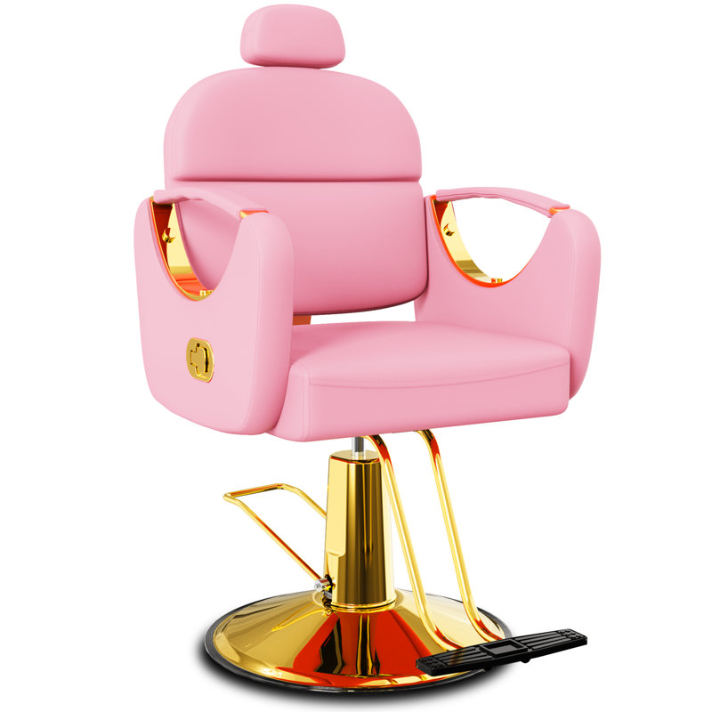 Faux Leather Massage Chair, Pink