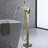 Single Handle Floor Mounted Freestanding Tub Filler Trim with Handheld-86781565