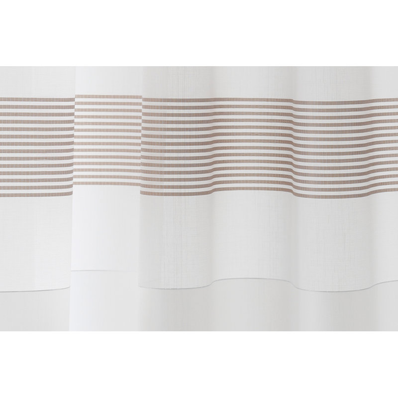 Diederich Semi Sheer Curtain, Grey/Brown