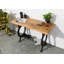 120cm Solid Wood Top Console Table