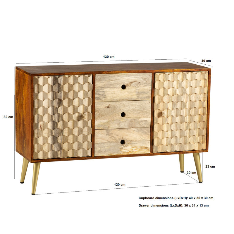 Rosemont 130cm Sideboard