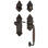 Nostalgic Warehouse Victorian Plate F Grip Handleset with Single Cylinder Deadbolt and Manor Lever