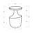 Allura Asymmetrical Side Table