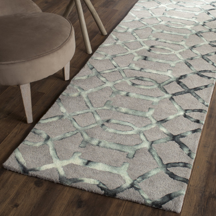 Budde Hand Tufted Wool Abstract Rug