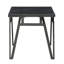 Ensemble de table d'appoint 3 pièces avec plateau en pierre frittée et base en métal élégant Modern