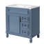 Meuble-lavabo moderne 30 "avec comptoir en céramique-2139020042