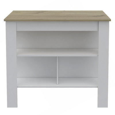 Rockaway 3-Shelf Kitchen Island