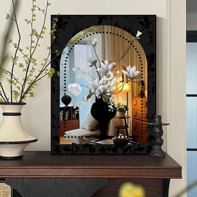 Miroir mural rectangulaire en aluminium