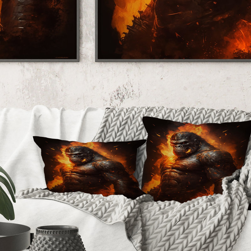 Coussin Gorilla Fireball
