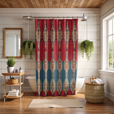 Boho Contours - Rideau de douche Premium