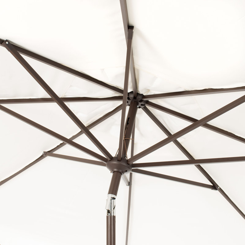 Parasol de plage 11 pi Teo,  White/Black