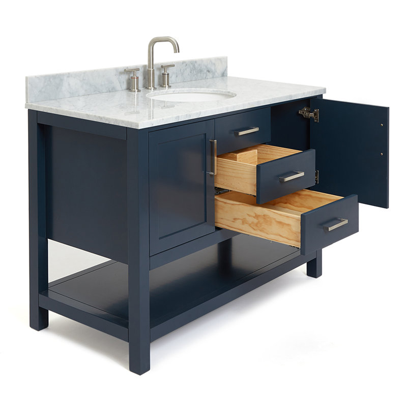 Bayhill 49'' W Single Vanity, Midnight Blue