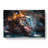 Tiger In The Shade In Abstract - Wrapped Canvas Print-55303133