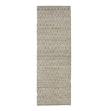Geometric Area Rug in White/Brown