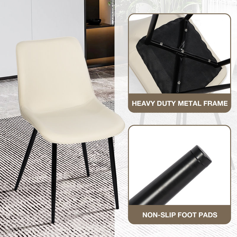 Extendable Dining Table And Chairs Set Of 4, Concrete Effect Rectangular Table With Upholstered Faux Leather Chairs For Dining Room,Kitchen