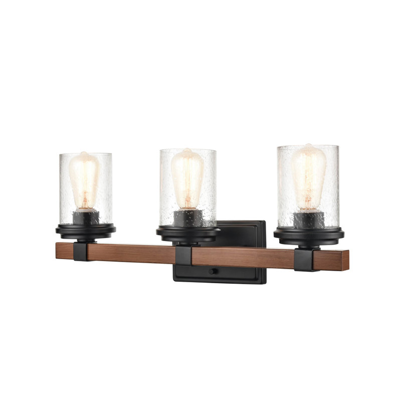 Ved Dimmable Matte Black Bathroom Vanity Light, 3