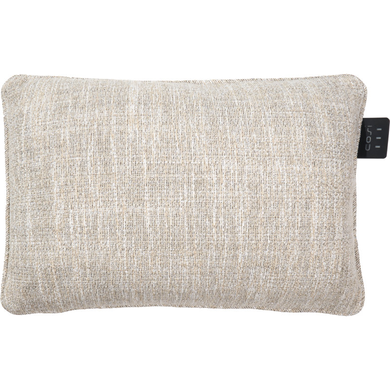 Cosipillow Indoor / Outdoor Chevron Rectangular Lumbar Cushion, Beige