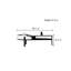 Table basse ovale simple et moderne
